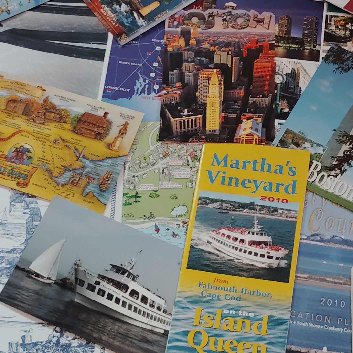 Vintage Massachusetts Travel Ephemera Lot 2010 Cape Cod Martha’s Vineyard 2.5 Lb