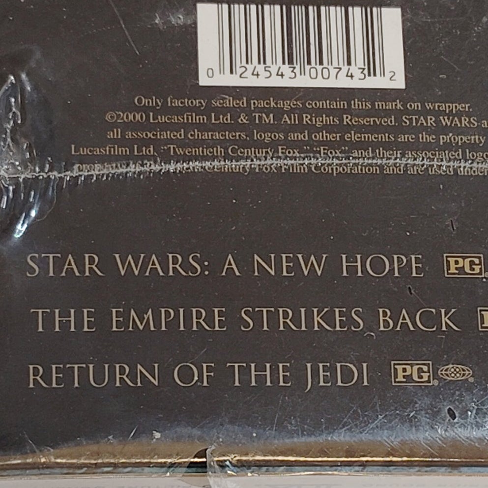Star Wars Trilogy VHS 2000 THX Digitally Mastered 3-Tape Box Set New Sealed