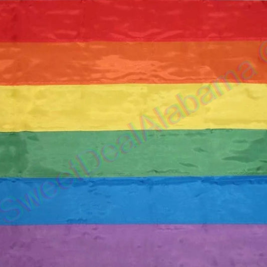 LGBTQ+ Rainbow Pride 3 Ft. x 5 Ft. 100% Poly Flag, Gays, Lesbians, Transgender