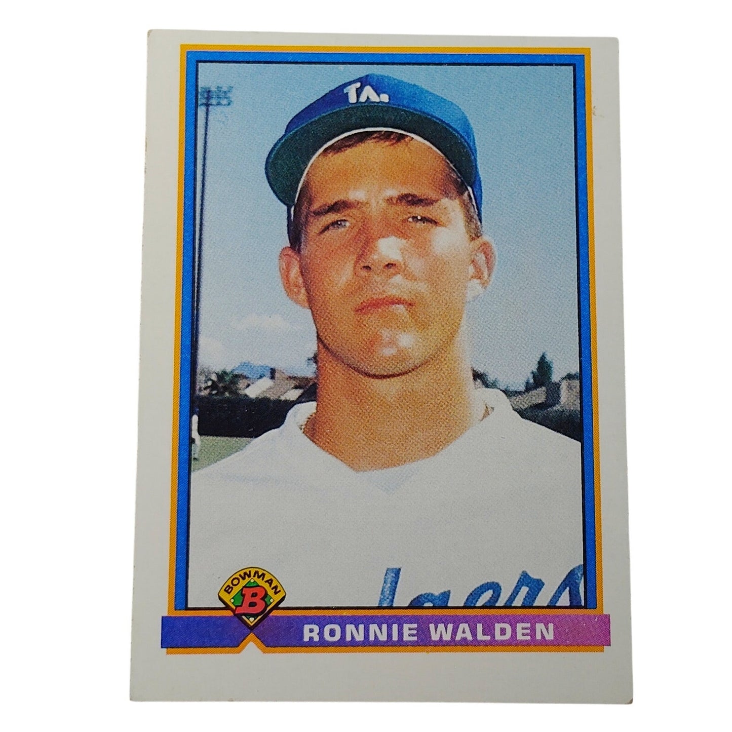 1991 Bowman Ronnie Walden #566 Texas Rangers Pitcher Rookie Card RC NM