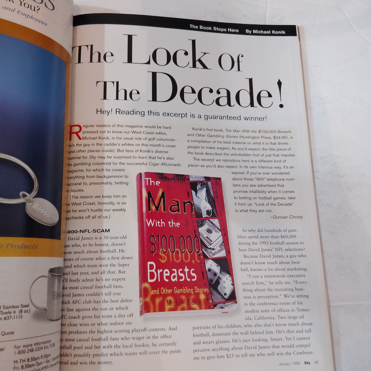 Delta SKY In-Flight Magazine January 1999 - Jack Nicklaus Golf, Vintage