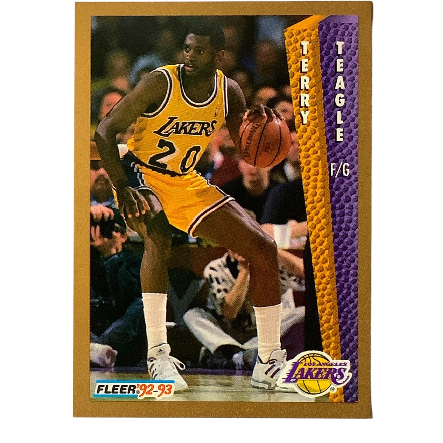 Terry Teagle (F/G), Card #112, Los Angeles Lakers, 1992-93 Fleer NBA