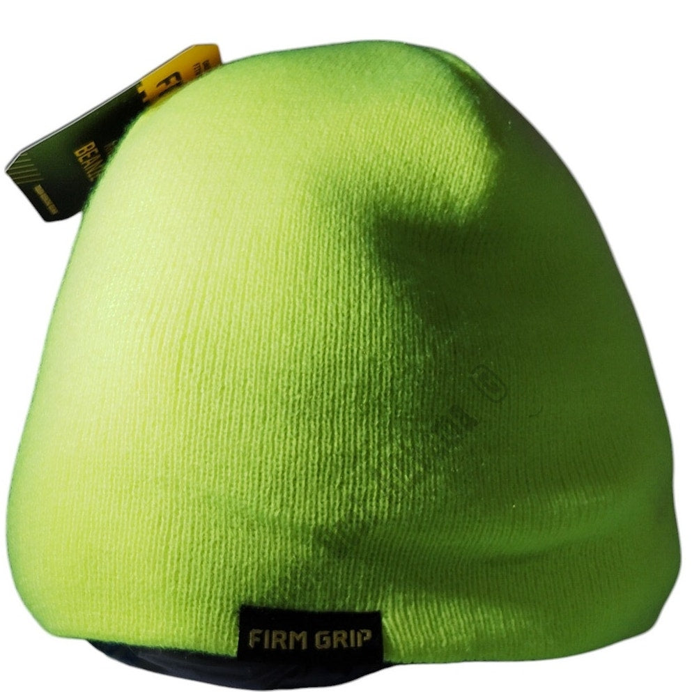 Firm Grip High Vis Work Cap, Beanie, Knitted Beanie, Yellow, 100% Acrylic