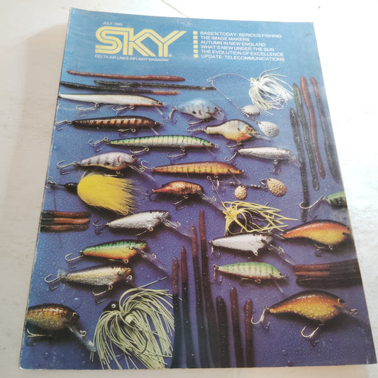 Delta SKY In-Flight Magazine - July 1983 - Fishing, New England,