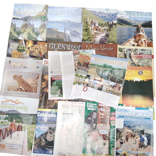 Colorado Tourism Guides & Ephemera Lot (2011-2013) - Maps & Brochures - 7 lbs.