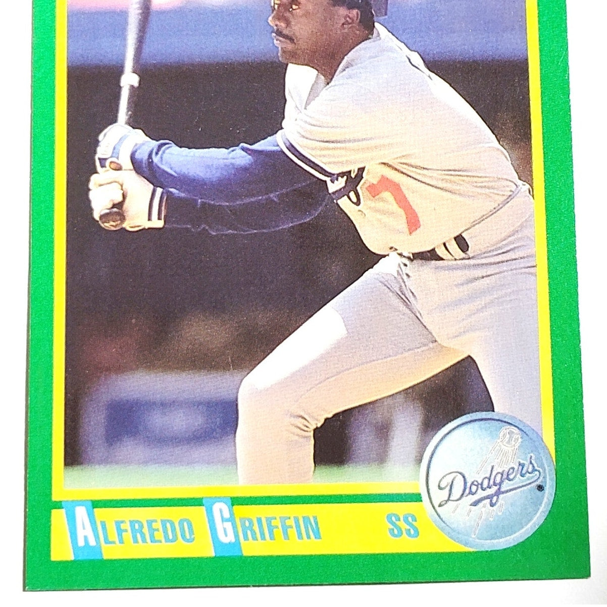 1990 Score Alfredo Griffin #156 Los Angeles Dodgers Shortstop MLB EX