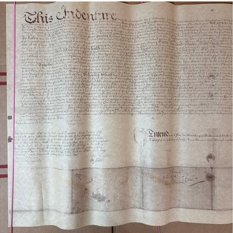 Mohler Family Historical Land Deed & Heraldic Genealogy Surname Documents Set