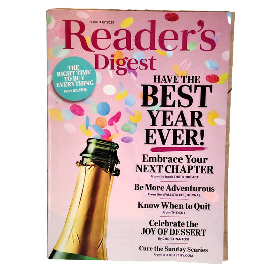 Reader's Digest February 2023 Have the Best Year Ever! Magazine Back Issue