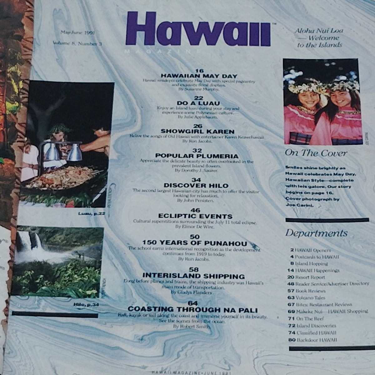 Hawaii Magazine - May/June 1991 - Leis Celebrate May Day - Vintage Issue