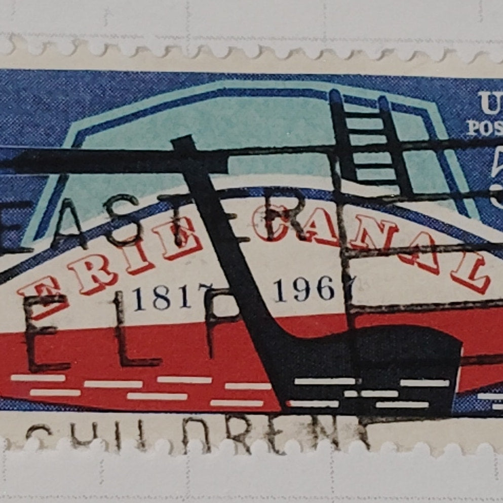 1967 Scott #1325 – 5¢ Erie Canal Sesquicentennial / Canal Boat – Canceled
