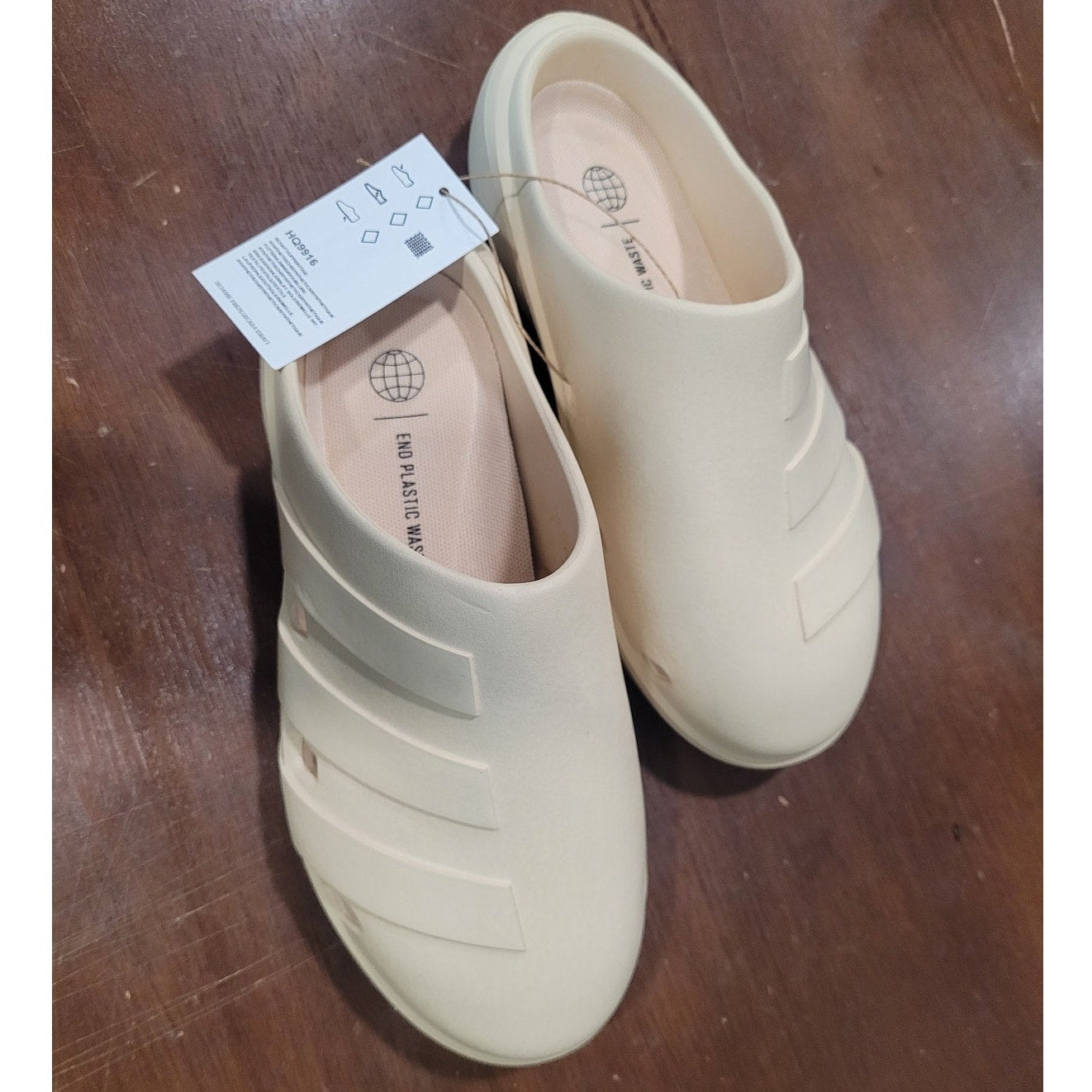 Adidas Adicane Clogs – Men's 4 / Women's 5, Sand Strata, Bio-Based EVA, Slip-On