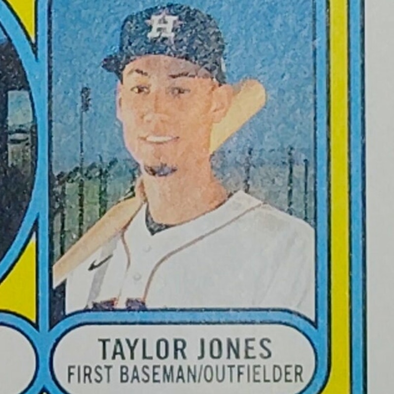 2021 Topps Heritage Rookie Stars Astros 211 Jones Taylor Paredes RC VG/EX