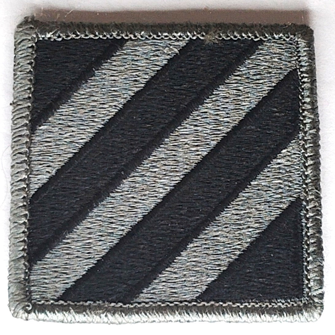 US Army 3rd Infantry Division ACU Patch Subdued Hook Back 2‑1/4" × 2‑1/4"