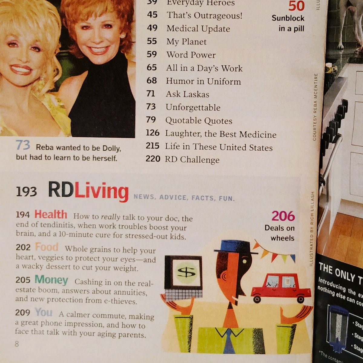 Reader's Digest April 2005 Magazine - Dr. Phil, Dolly Parton & Reba McEntire