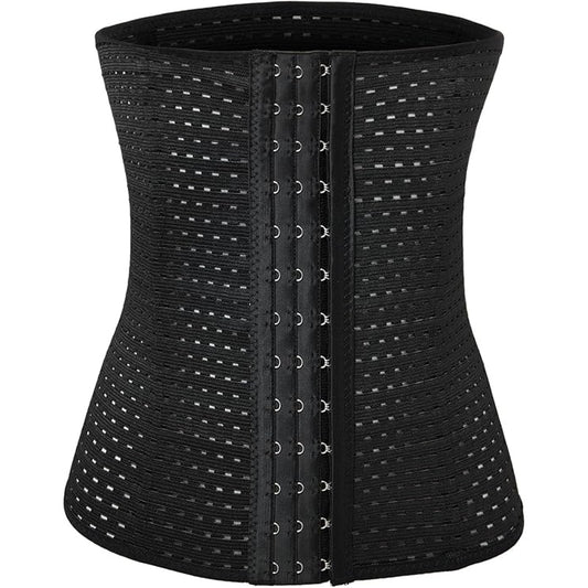 Waist Trainer 4XL Corset Steel Boned Tummy Control Body Shaper Adjustable Hooks