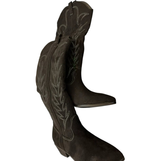 Universal Thread Sommer Western Boots – Size 6 – Black – Memory Foam Insole