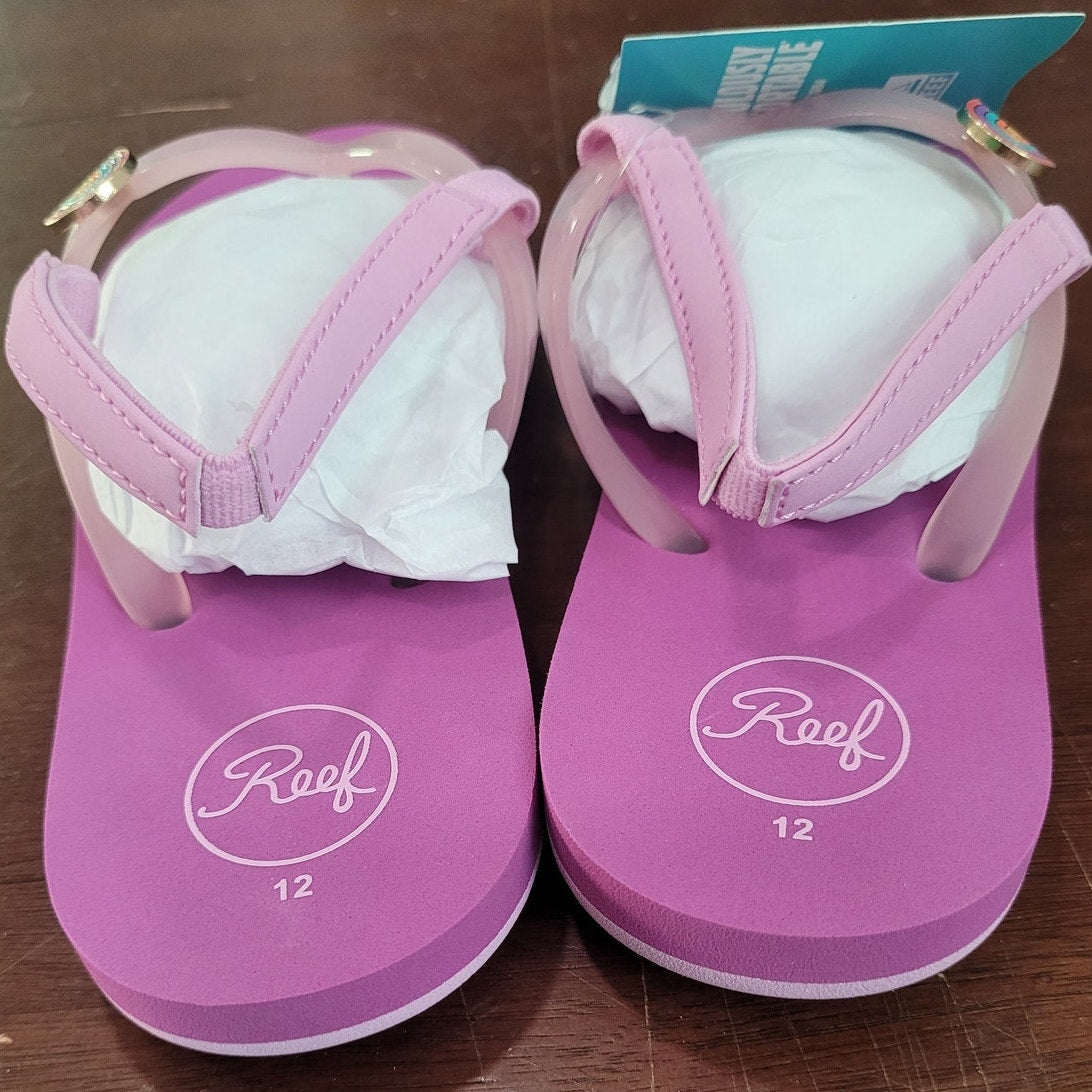 REEF Kids Girls’ Little Charming Sandals – Taffy Pink, Size 12