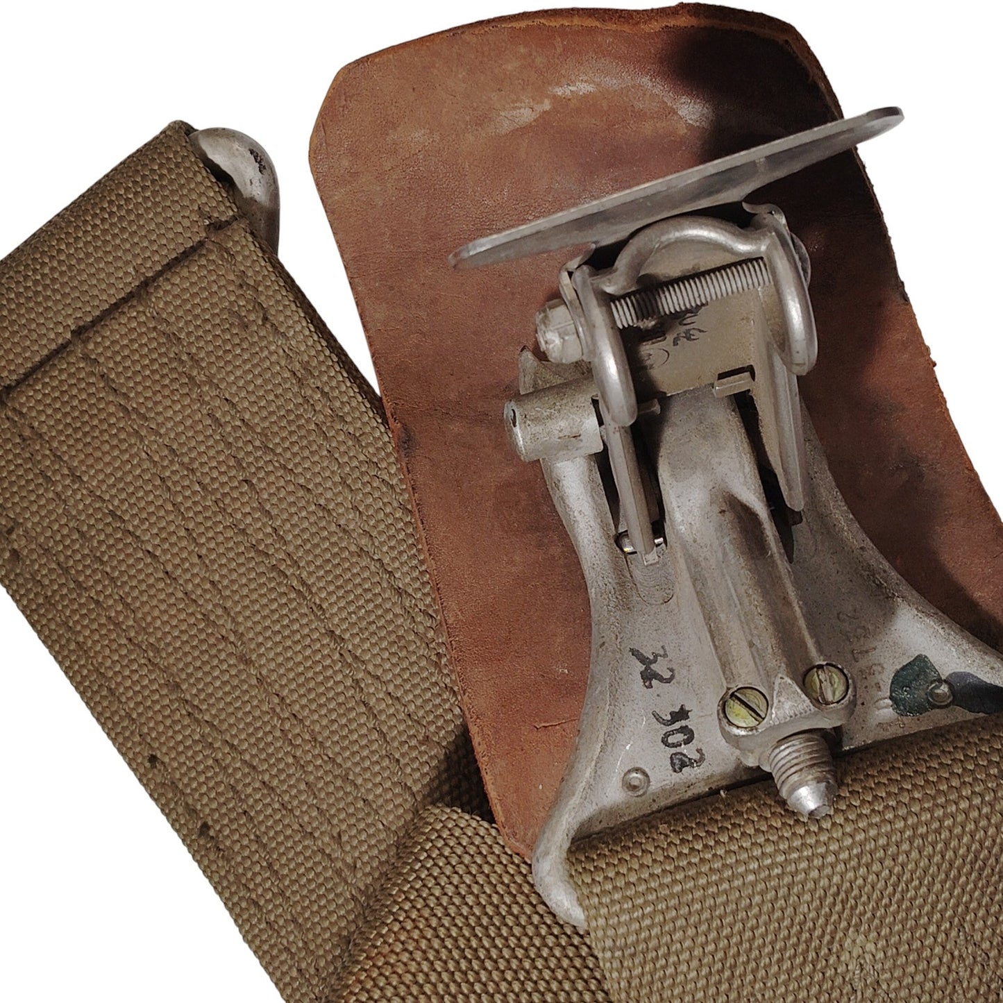 Aircraft Safety Belt Component, 1954, Stanley Aviation Corp. – 31" ODG Strap