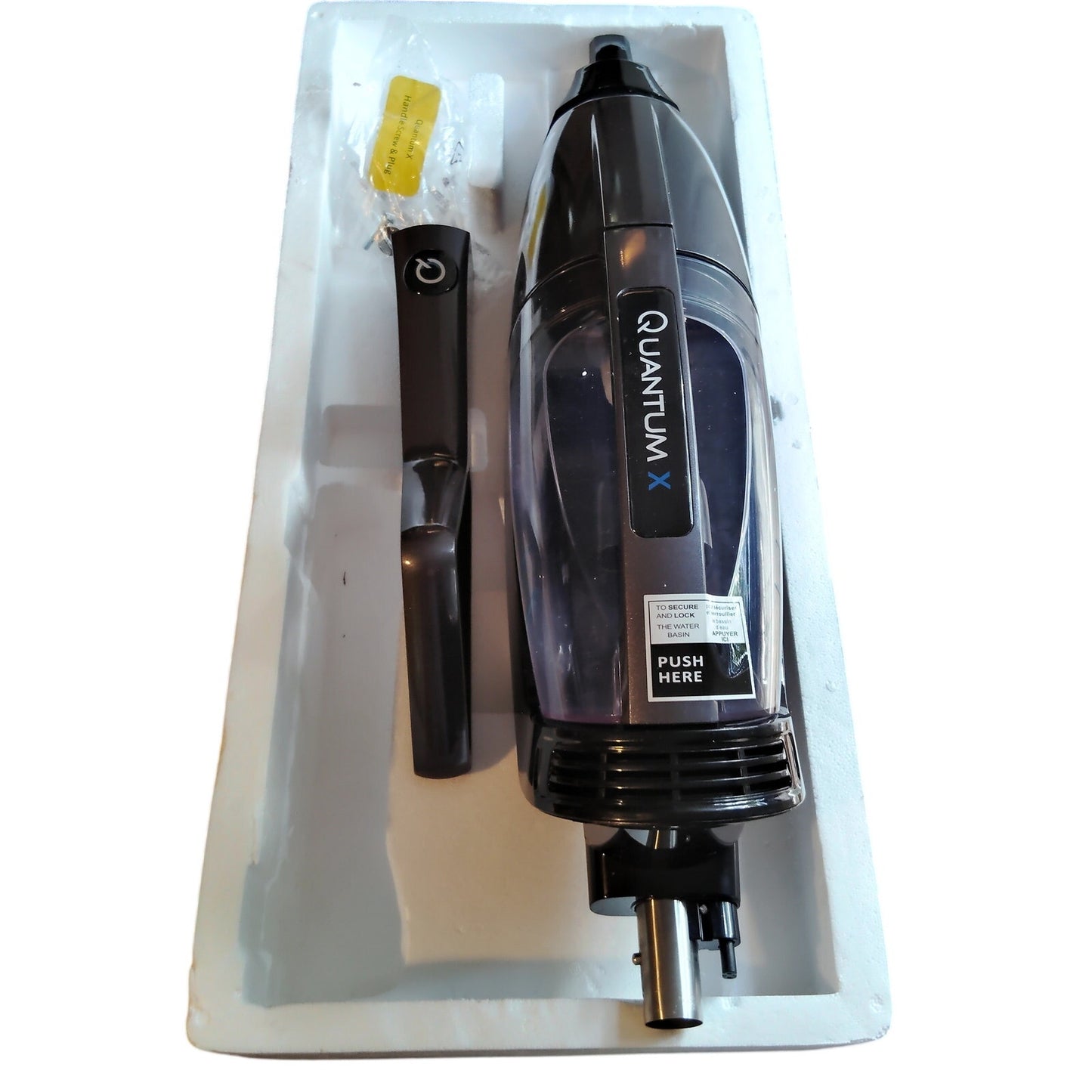 Quantum X QX‑8002 PH Wet/Dry Vacuum Body Motor, Basin, Handle w/HW, Micro Insert