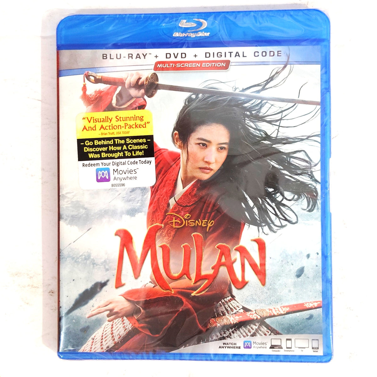 Disney Mulan Blu-Ray + DVD, Multi-Screen Edition Live Action