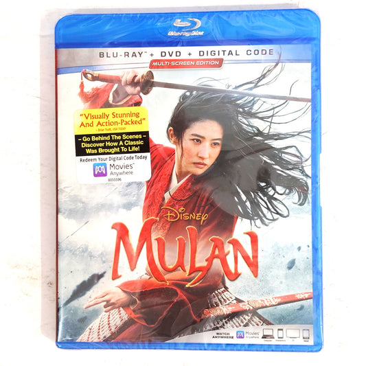 Disney Mulan Blu-Ray + DVD, Multi-Screen Edition Live Action