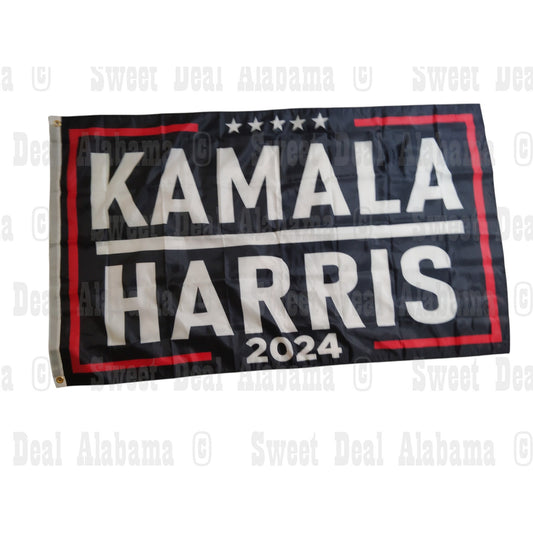 Kamala Harris 2024 Flag 60"x36" – Political Banner with Stars, Outdoor Display