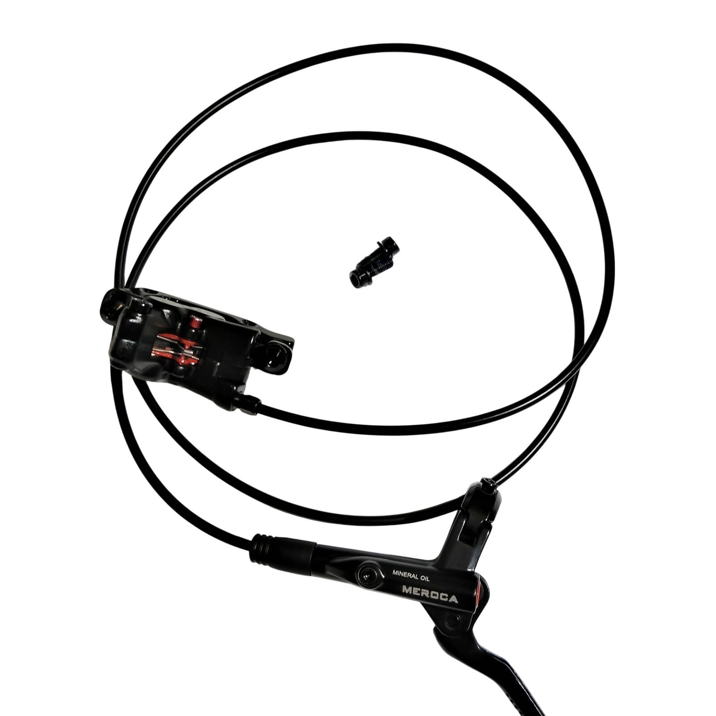MEROCA Hydraulic Disc Brake Set – Lever, Hose & Caliper – Mineral Oil