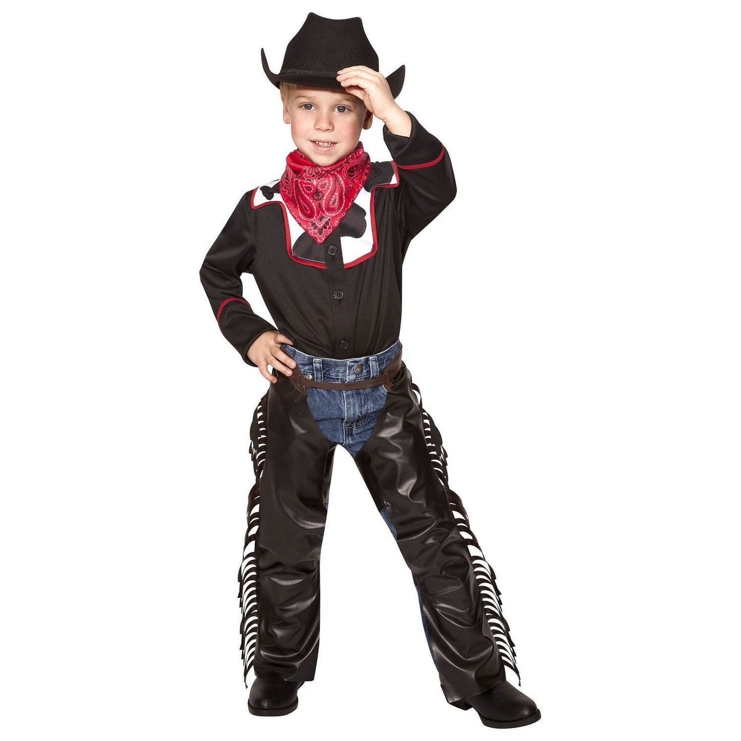 Amscan Child Cool Cowboy Costume – Medium (8–10), Multicolored, NIP