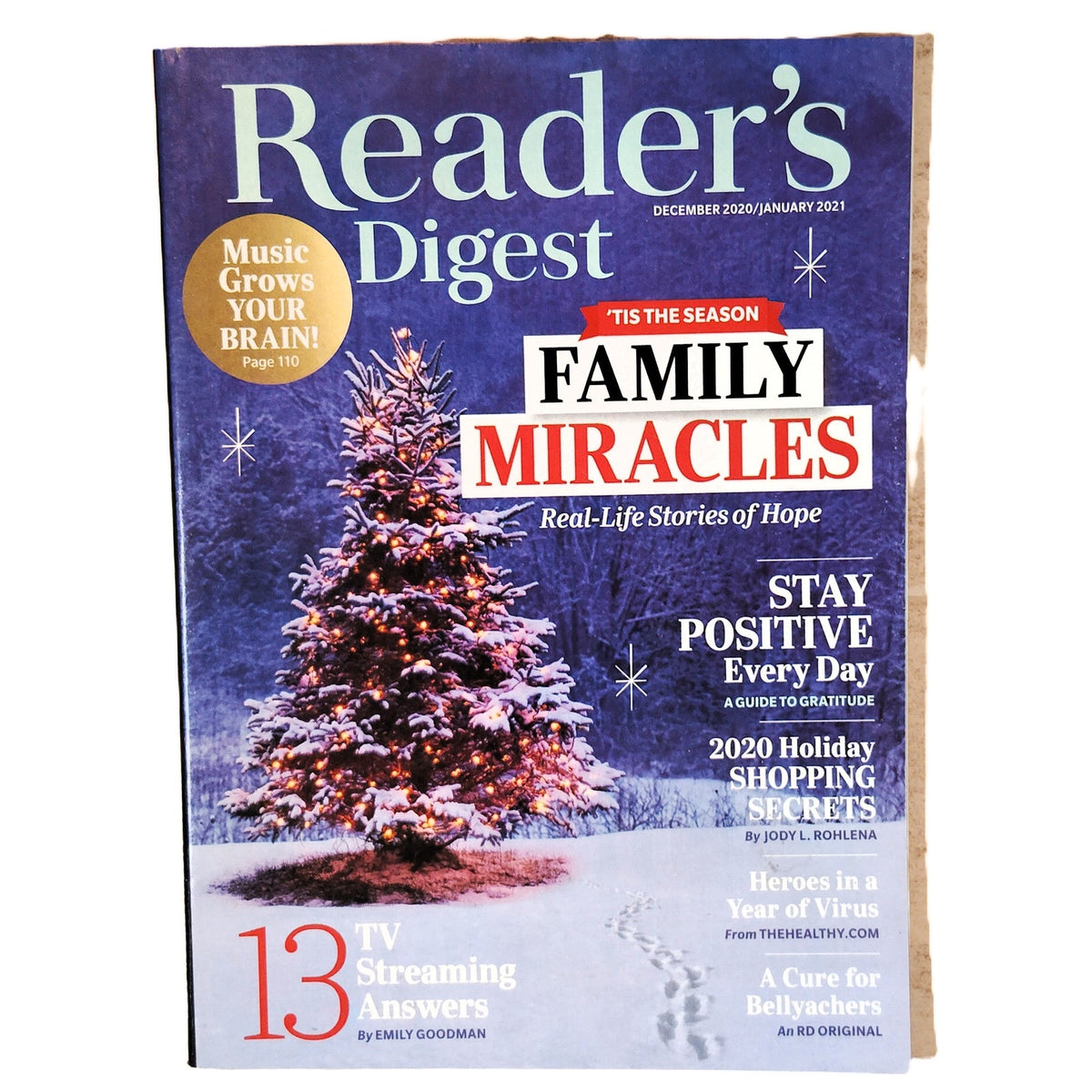 Reader's Digest December 2020 January 2021 Family Miracles Back Issue Magazine