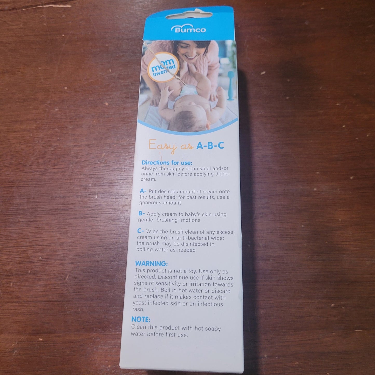 Bumco Baby Bum Brush Diaper Cream Applicator Blue – Soft Silicone