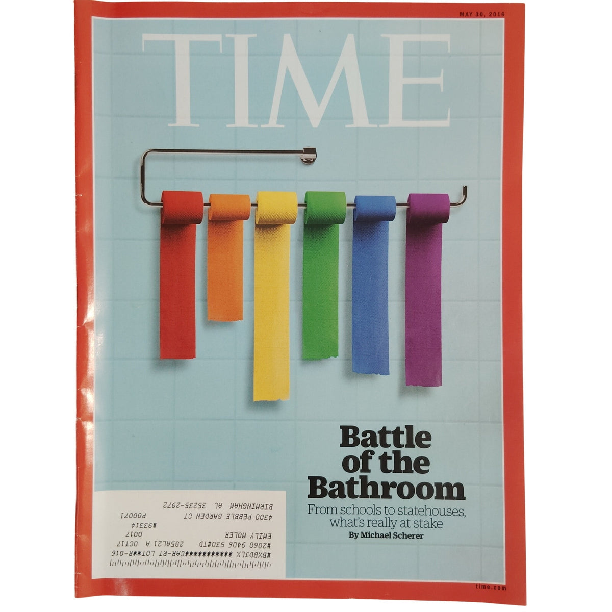 Time Magazine May 30 2016 Battle of the Bathroom LGBTQ Transgender Rights