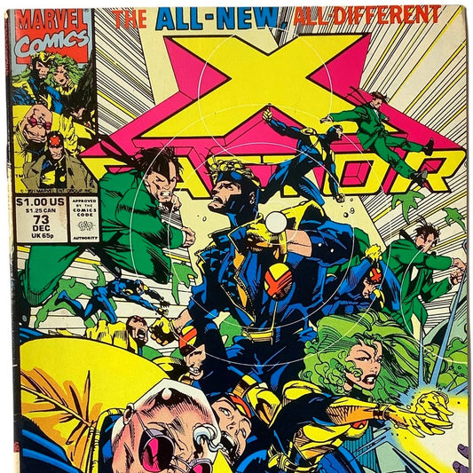Marvel Comic's X-Factor #73, Crowd Control, Dec 1991, NM 9.4