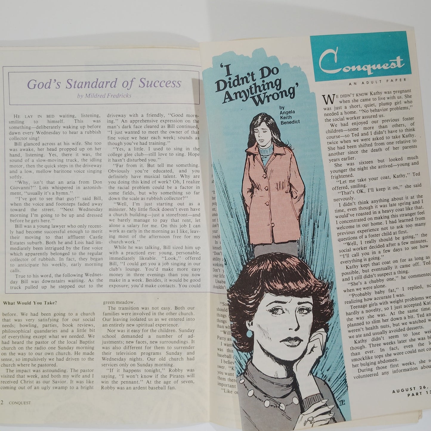 Conquest Summer 1979, 9 of 13-Part Weekly Christian Publication, 36 Pg