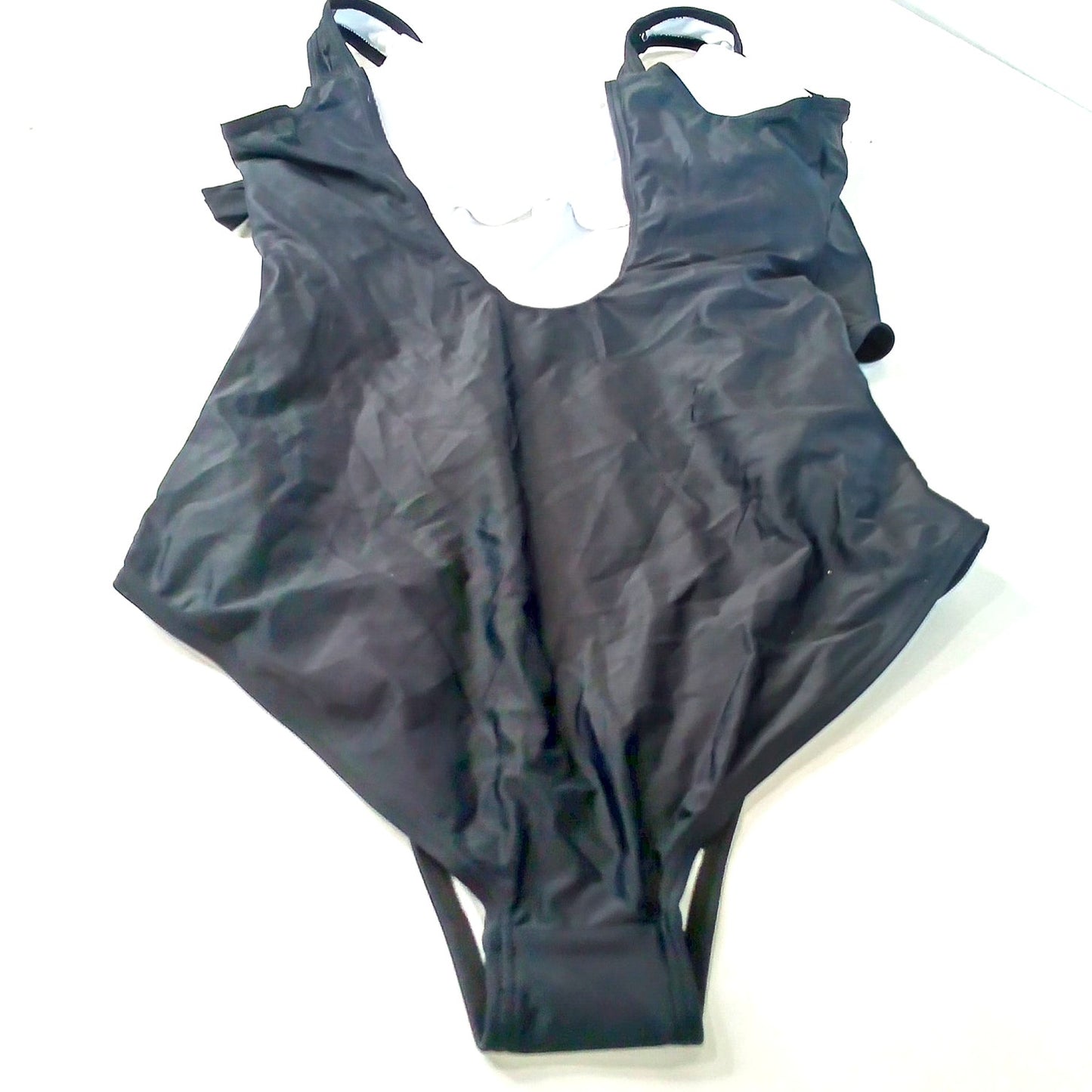 Tempotrek Maternity One Piece Swimsuit Black Ruched V Neck Adjustable Women’s L