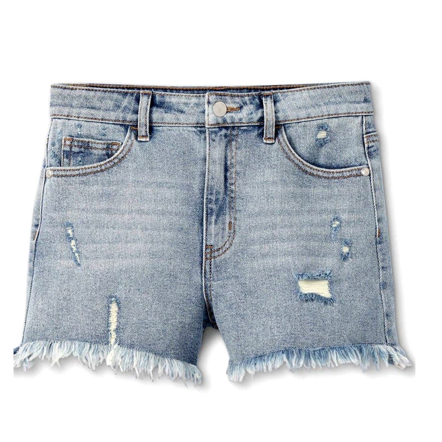 Girl's A-Line High-Rise Med. Wash Jean Shorts - Art Class, Size Med (7/8) NWT