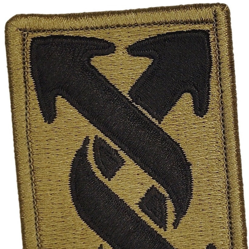 US Army 143rd Sustainment Command Patch OCP Scorpion Hook Back 3" × 2"
