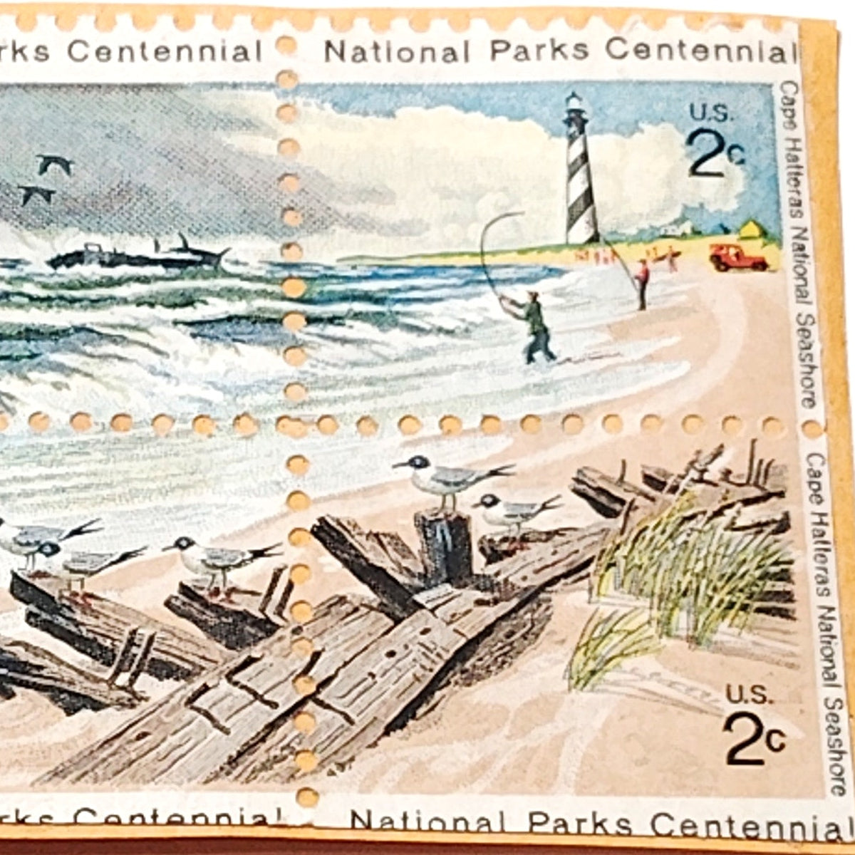 1972 USPS 2c Cape Hatteras National Seashore National Parks Centennial Stamps