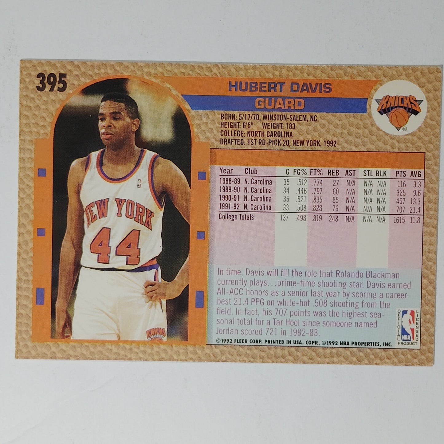 1992–93 Fleer Karl Malone #268 – Utah Jazz – NBA Card