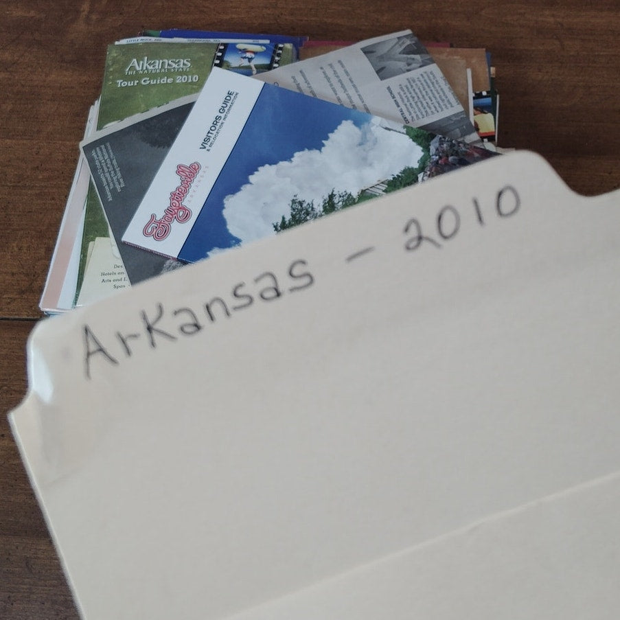 Vintage Arkansas Travel Ephemera Lot - Brochures, Maps, Guides - Pre-2010