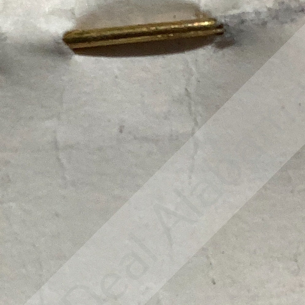 Early/Mid 1900s Brass C-Clasp "106" Collar Device 3/8"H Hat / Lapel Pin