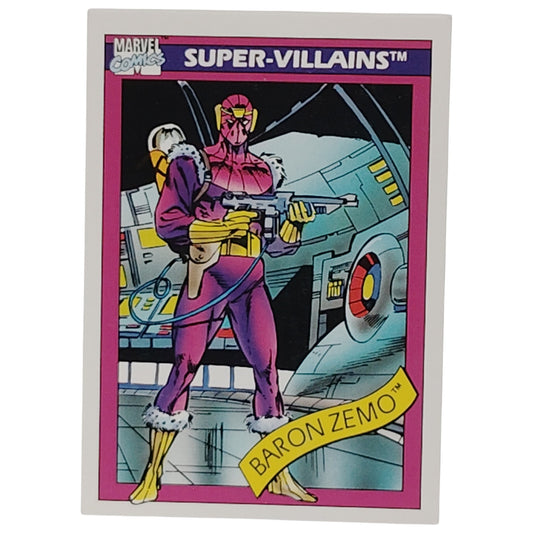 Marvel Comics Super-Villains - Baron Zemo, Card 53, 1993 Marvel Entertainment