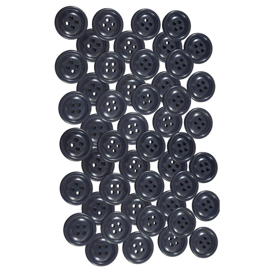 48 Dark Blue U.S. Navy 4-Hole Coat Buttons, 13/16"D, 32 Ligne, 4 Dz., Plastic