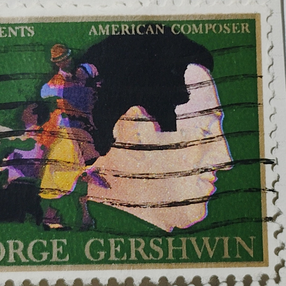 1973 US Postage Stamp Scott #1484 8c George Gershwin American Composer Used