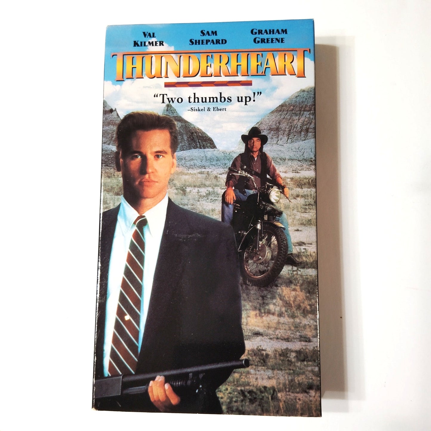 Thunderheart VHS 1992 Val Kilmer Sam Shepard Columbia TriStar Mystery Thriller