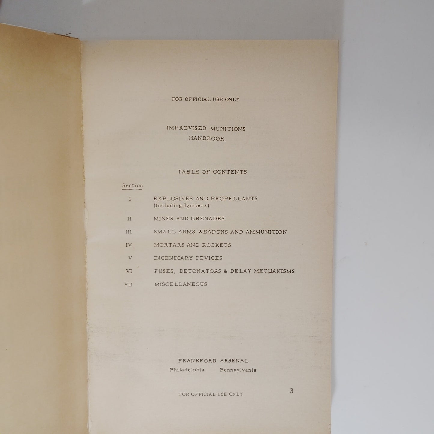 Top Secret Y2K Resource Military Resource TM31-210 Improvised Munitions Handbook