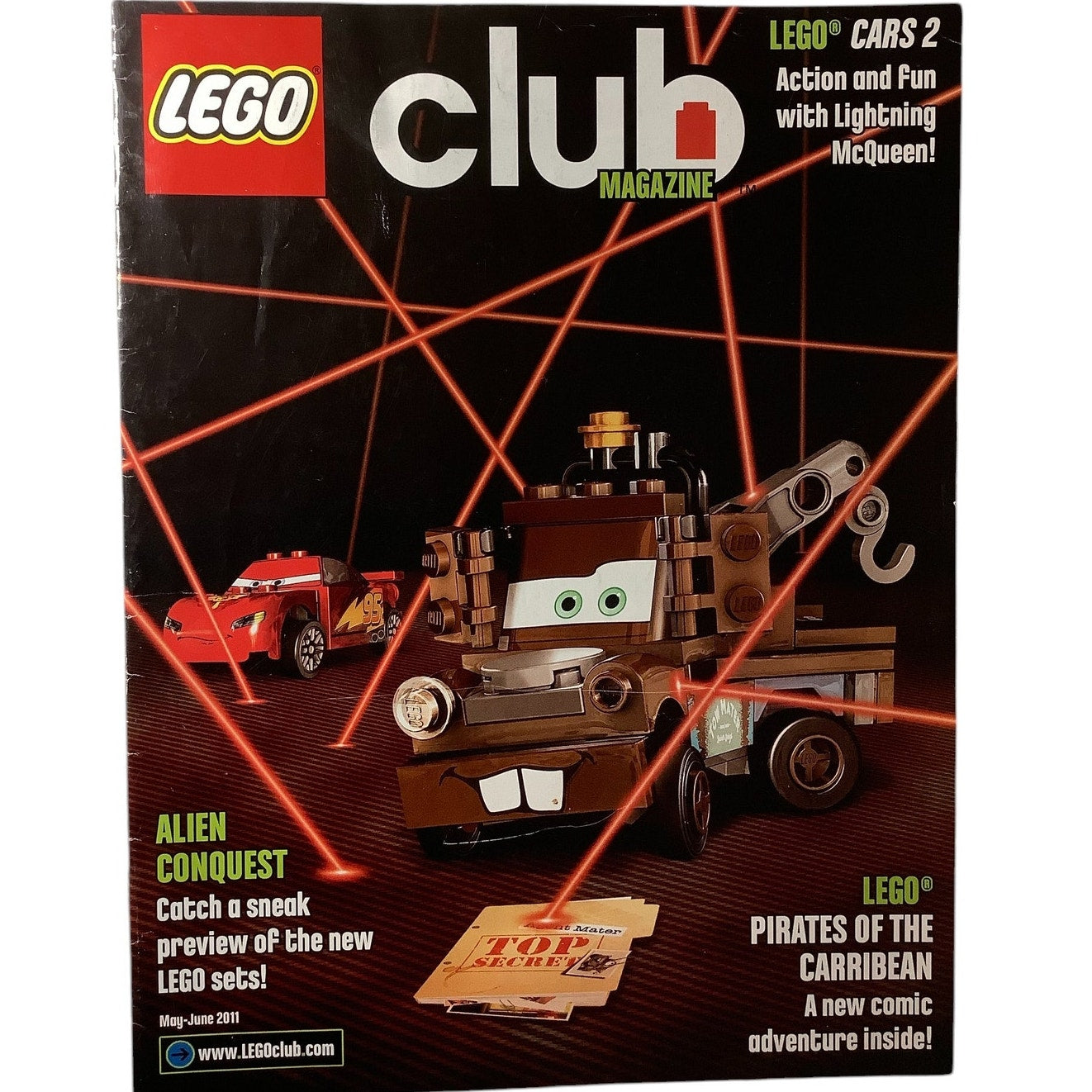 5 x Back Issues Lego Club Magazines, 5  issues from 2011-2013 Pictured