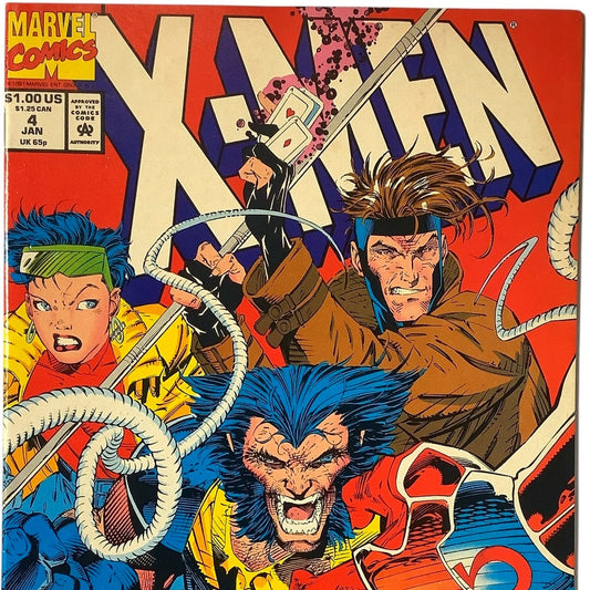 Marvel's X-Men ('91 1st Series) #4, Omega Red 1st Appearance Jan 1992, VF/NM 9.0
