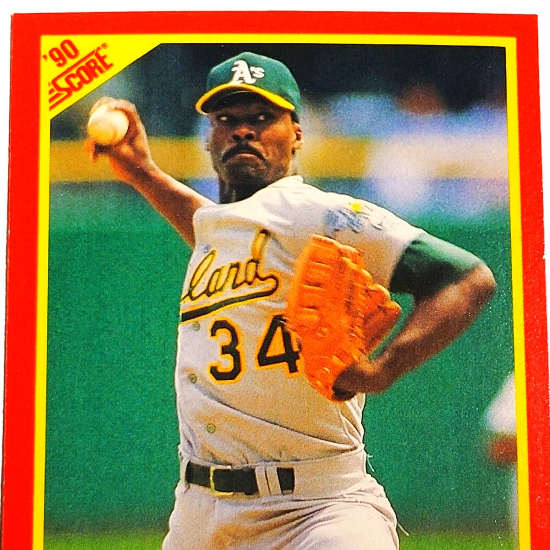 1990 Score Dave Stewart #410 Oakland Athletics Pitcher MLB Baseball EX