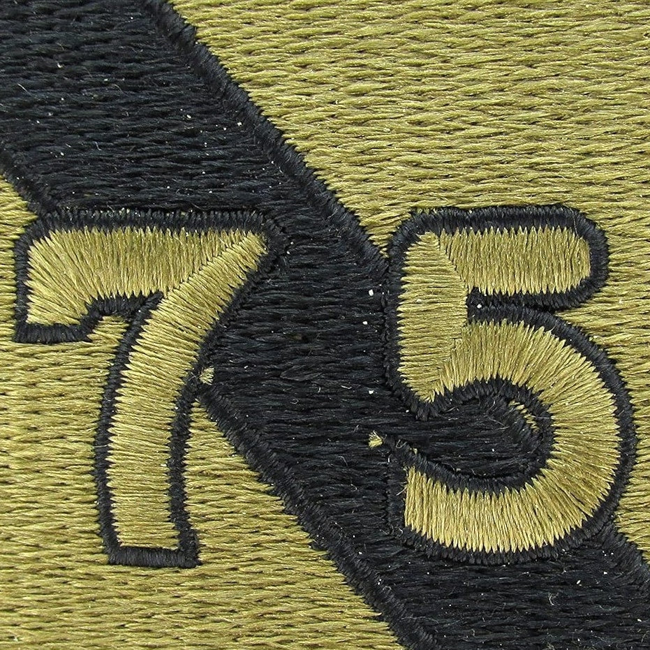 US Army 75th Infantry Division SSI Patch OCP Subdued Hook Back 2‑3/4" × 2‑1/2"