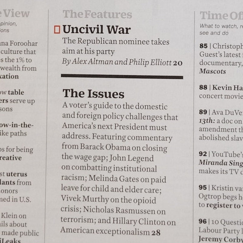TIME Magazine October 24 2016 Total Meltdown Trump Cover Double Issue